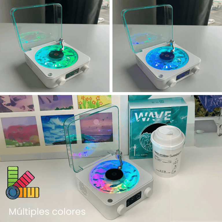 WAVES: El Sonido del Mar en un Tocadiscos Clásico