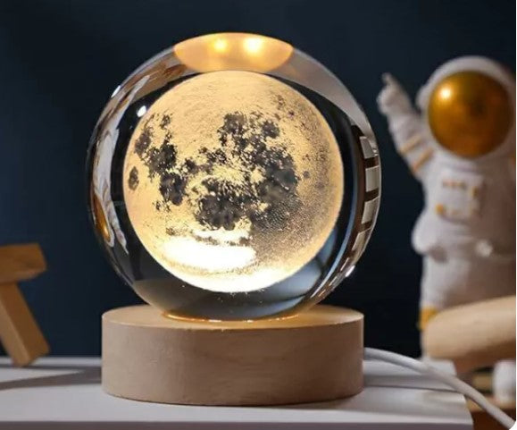 LAMPARA ESFERA CRISTAL 8CM  LUNA ORIGINAL
