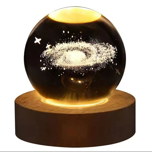 ESFERA DE CRISTAL 6CM ORIGINAL SATURNO 3D