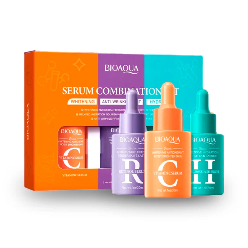 X3 Serum Bioaqua Caja De Lujo Original HIDRATA, REDUCE Y ILUMINA TU PIEL